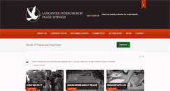 Desktop Screenshot of lancasterinterchurchpeacewitness.org